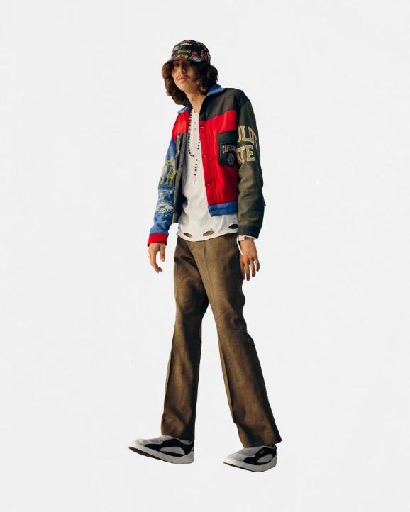 Loptel fashion model in modern streetwear look