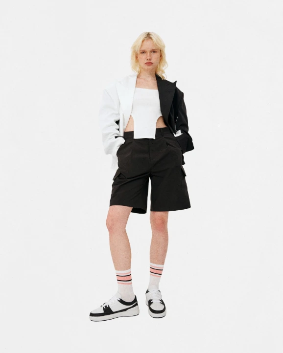Loptel model in bold streetwear styling
